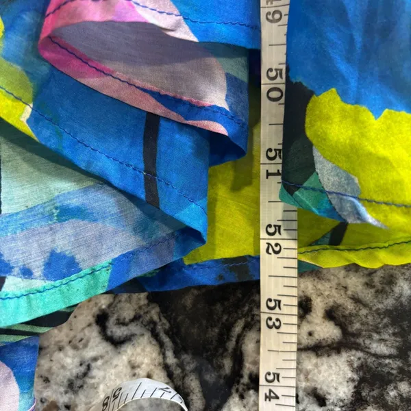 Anthropologie Sunny Midi Maxi Dress Silk Blend Women's Size XS Colorful Tropical - Image 10