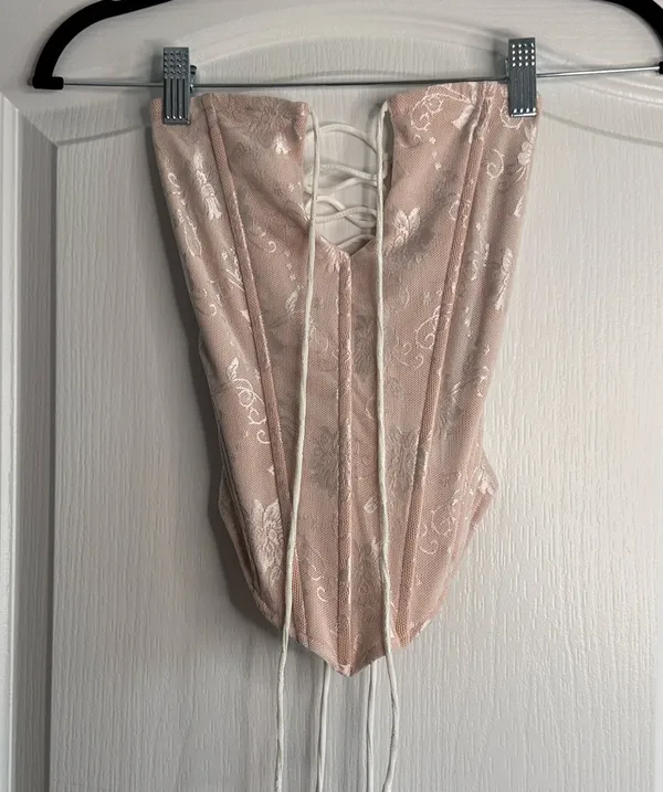 Outcast Pink Corset Top XS - Image 2