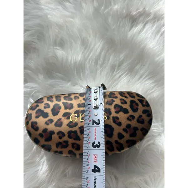 GUESS Hard Shell Clamshell Case Eyeglass Glasses Leopard Cheetah Animal Print - Image 5