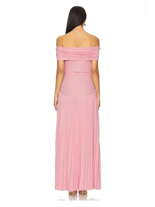 LIONESS x REVOLVE Field Of Dreams Maxi in Cameo Blush - Image 4