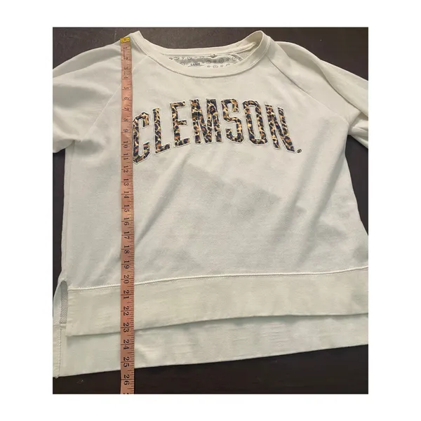 Clemson Leopard Print Sweatshirt Three Square‎ by Royce Apparel Women’s Large - Image 4