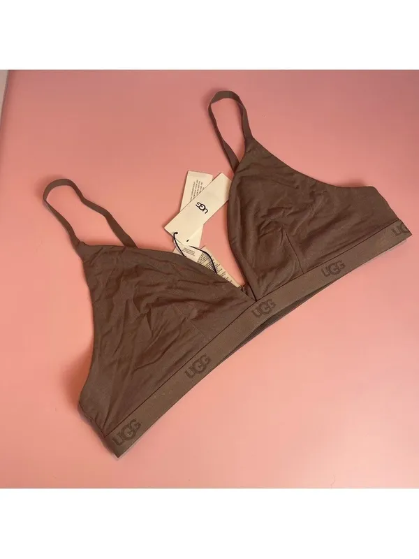 UGG Francis Bralette Taupe Brown Size L NWT Wireless Soft - Image 4