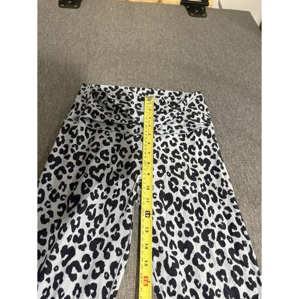 Aerie Offline Women's Real Me Leopard Crossover 7/8 Leggings High Rise Sz L - Image 3