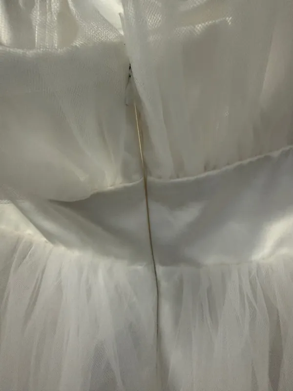 Katie May Ellee Mini Bridal Cocktail Dress White Size Medium - Image 6