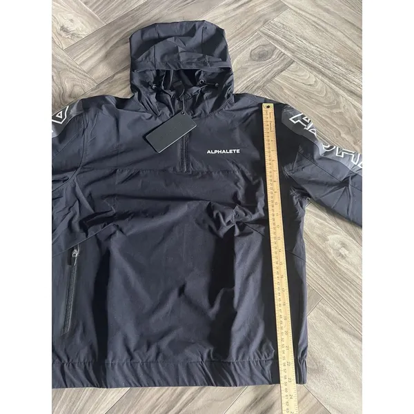 ALPHALETE Women’s EXP Tech Windbreaker- Black Matter, Size Medium - Image 6