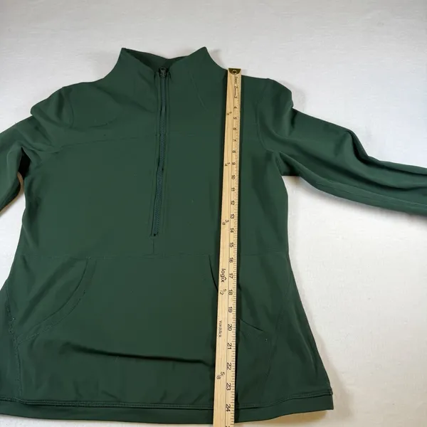 Zyia Active Jacket Womens Large Green High Neck 1/2 Zip Popover Stretch Athletic - Image 6