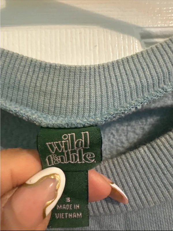 wild fable Soft Sky Blue Crewneck Sweatshirt - Image 3