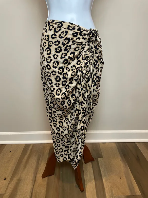 Sanctuary NWT Size S Animal Print Asymmetrical High Low Maxi Skirt - Image 2
