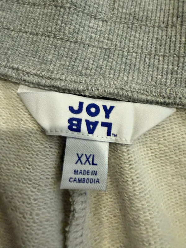 Joylab Retro Heather Gray Piped Athletic Shorts - XXL - Image 2