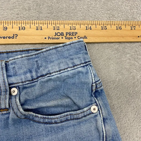 Madewell Jeans Womens 26 Blue High‎ Rise Slim Crop Boyjean Denim Ripped Light - Image 3