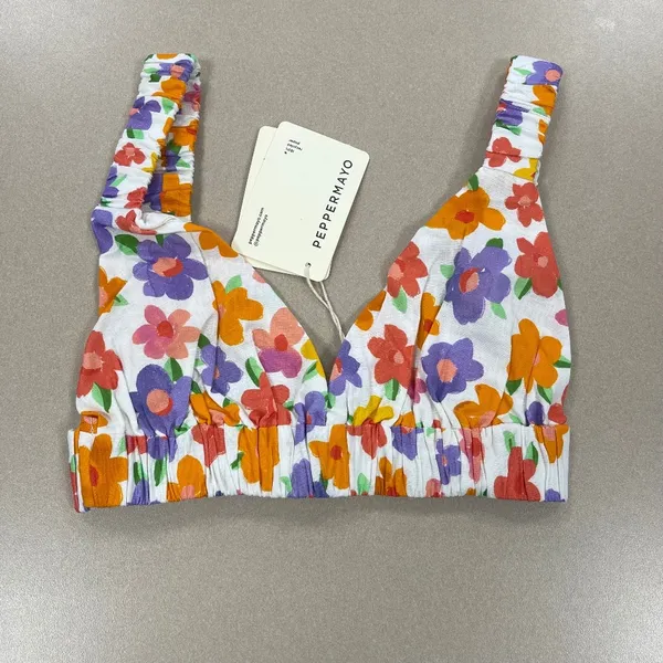 Peppermayo Cici Linen Crop Top - Size 2 - NWT - Image 2