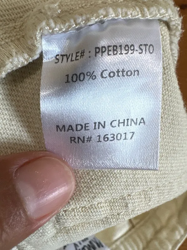 Princess Polly. Cargo jeans 100% Cotton Size 2 Cargo Utility Light yellow - Image 3