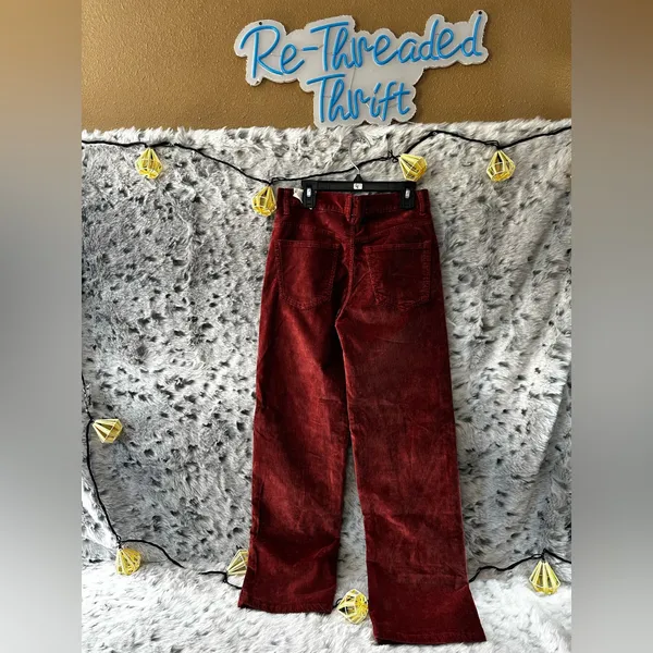 We the free risk taker high rise corduroy straight leg sz 26. Nwot - Image 2