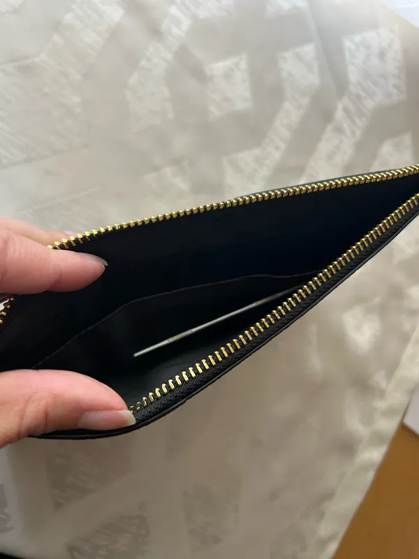 Michael Kors Black Mixed-Material Patchwork Wristlet - Image 3