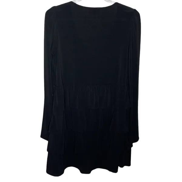 Show me your mumu long sleeve tiered mini dress black size S - Image 4