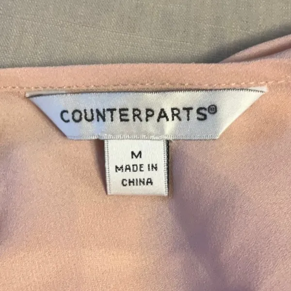 Counterparts Blush Pink V-Neck Blouse - Image 6