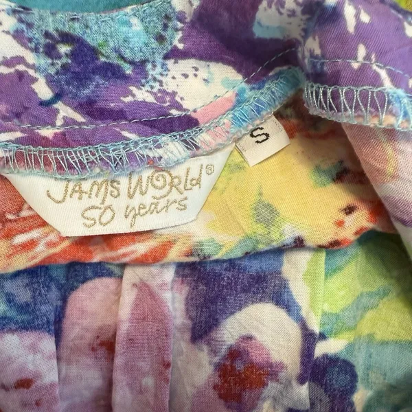 VTG‎ Jams World Tank Top Small 50 Years Calypso Artsy Made in Hawaii Tropical - Image 4