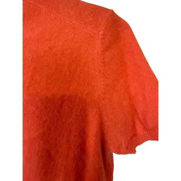 100% Cashmere Mockneck Peach Sweater No Size or‎ No Brand tag - Image 7