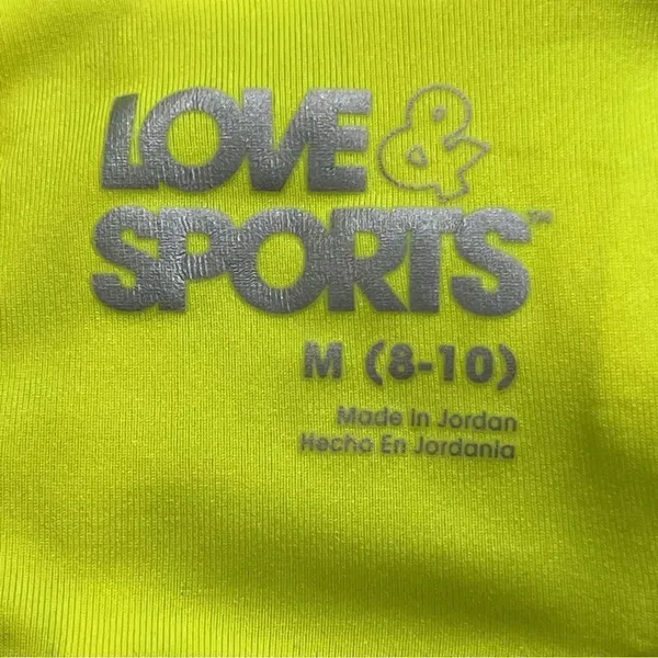 Love & Sports Neon Sports Bra Women’s Medium - Image 5