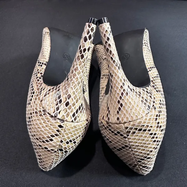 Comfort Est. 1946 Faux Snakeskin Print Pumps Heels Size 10W - Image 5
