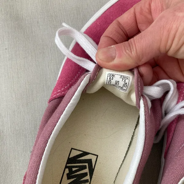 Vans Two-Tone Pink and White Sneakers - Image 4