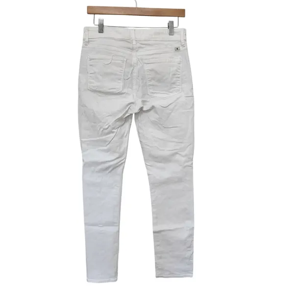 Lucky Brand White Hayden Skinny Jeans Sz 4 - Image 5