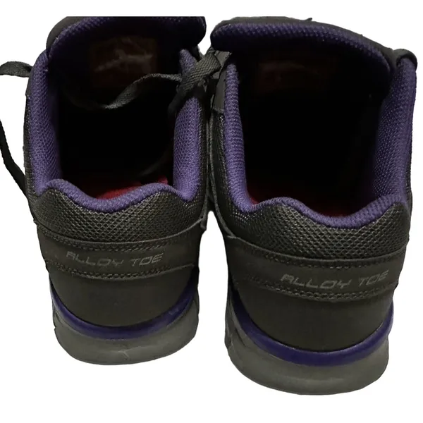 Skechers Women's Work Synergy Sandlot (761) Gray/Purple Size 8‎ 1/2 - Image 8