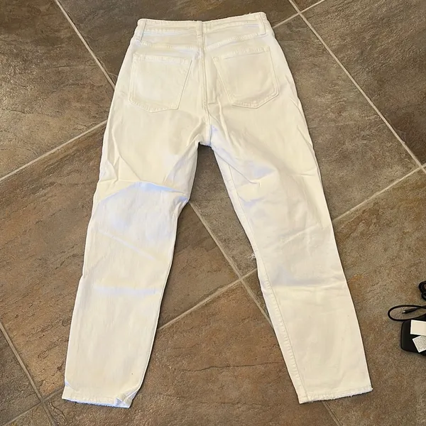 Abercrombie & fitch white mom high rise 25 - Image 4