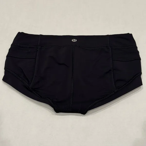 Lululemon Athletic Shorts Womens 2 Black Drawstring Low Rise Hot Yoga Volleyball - Image 3
