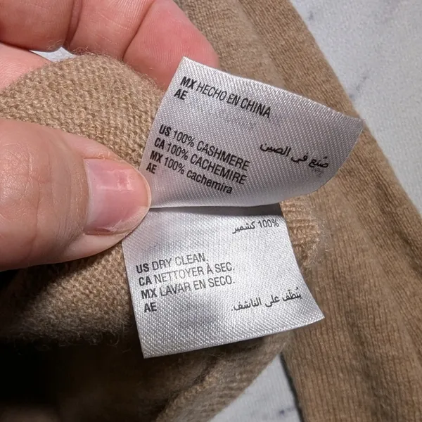 Charter Club Luxury Beige 100% Cashmere Pullover Turtleneck Sweater Sz L - Image 5