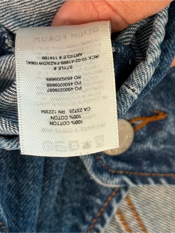 Women's Dark Blue Denim Button Vest size Large - Image 7