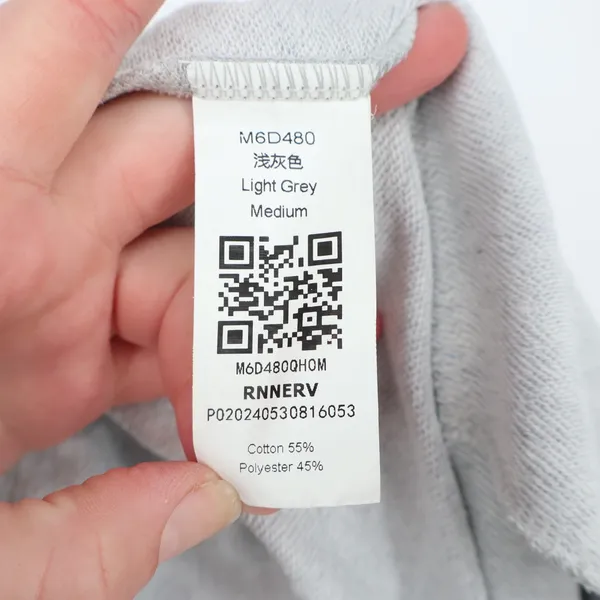 Fisoew Two Piece Set Womens Medium Light Gray Cotton Slash Pockets Activewear - Image 5