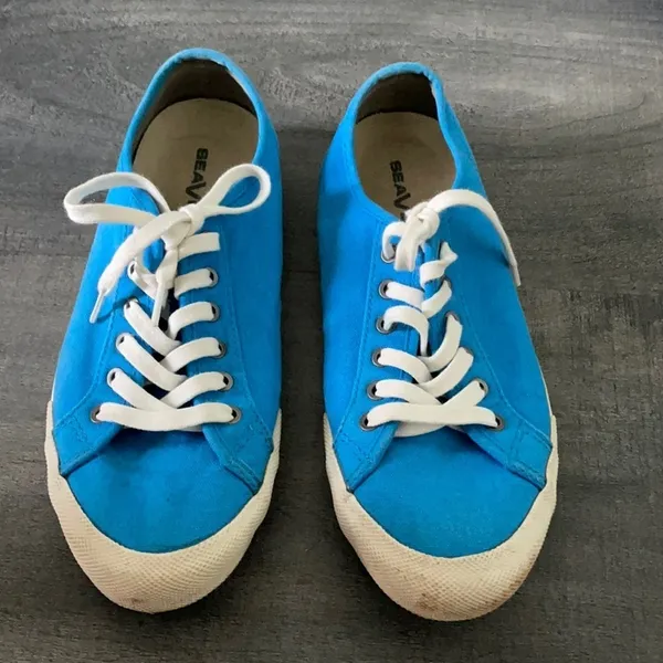SeaVees blue lace up sneakers size 8 - Image 3