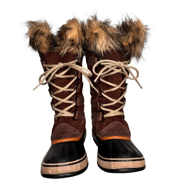 Sorel Joan of Arctic Faux Fur Waterproof Winter Boots Brown Women’s 6.5 - Image 8