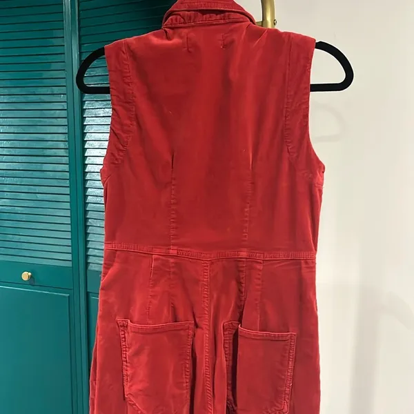 Free People NWOT CRVY Ring The Alarm Corduroy One-Piece S short - Image 6