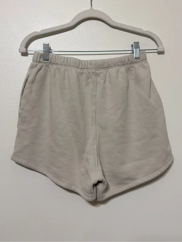 JOAH BROWN Sahara Sweat Shorts Size XS Small Beige Cream Neutral - Image 5