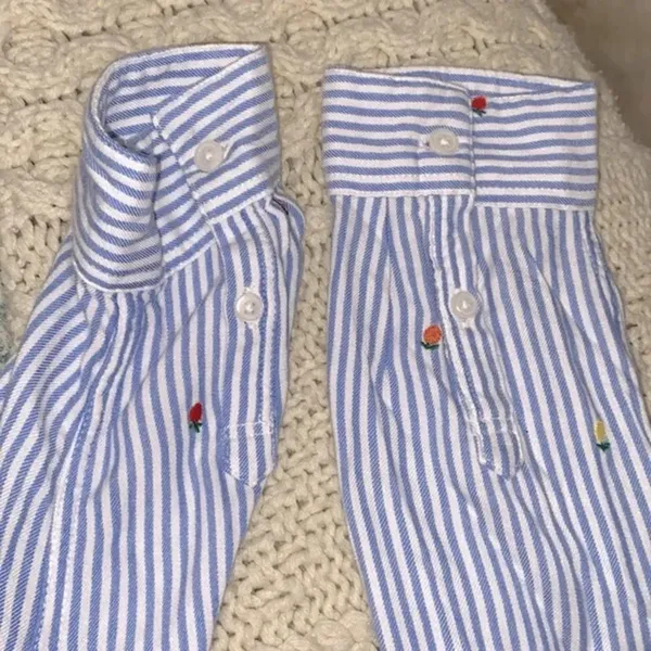 Time and Tru blue striped shirt size XLarge - Image 6