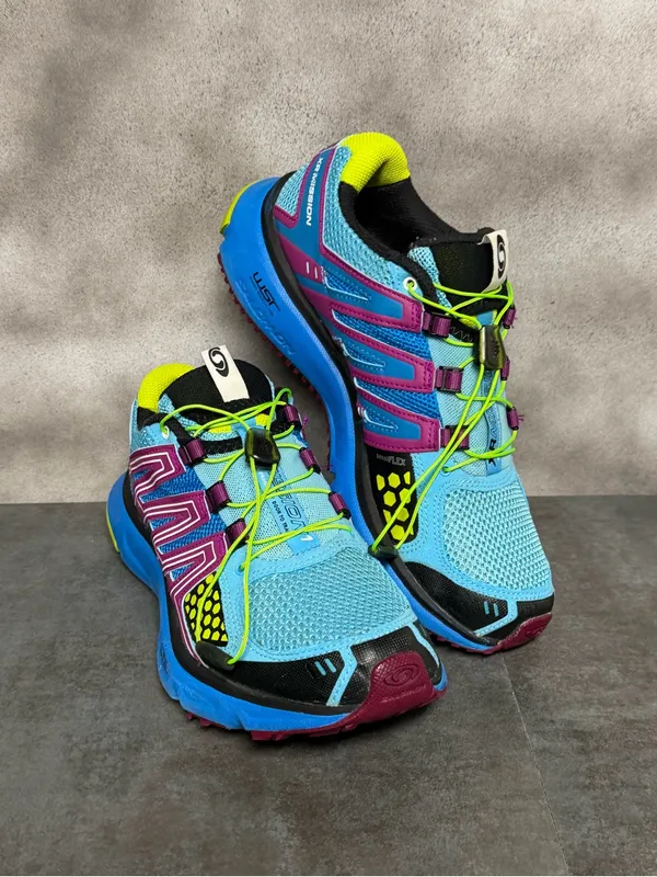Salomon XR Mission 1 Women's Blue Trail Running Shoes w/Quicklace Size 8.5 - Image 10