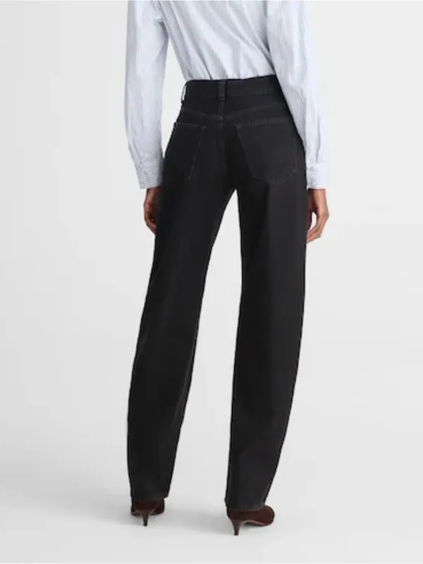 Madewell The Balloon Jean Size 29 Black Frost High Rise Barrel Leg Cotton NWOT - Image 6