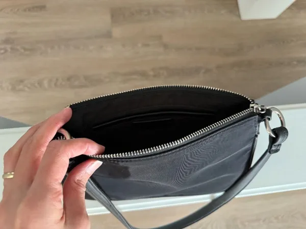 Mango Black Baguette Bag - Image 5