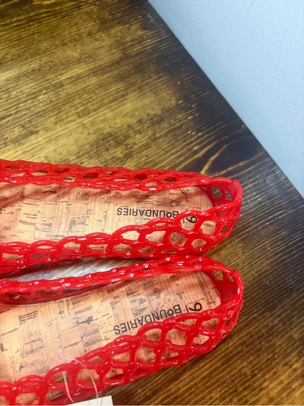 No boundaries red jelly flats size 9 - Image 5