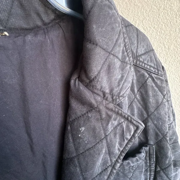 Young Fabulous and Broke Anthropologie Walker Mineral wash-black Quilted Shacket jacket - Image 8