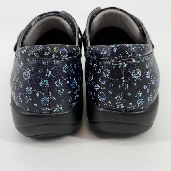Alegria Floral Leather Comfort Shoes Hook Loop Strap Womens EU 41‎ - Image 4