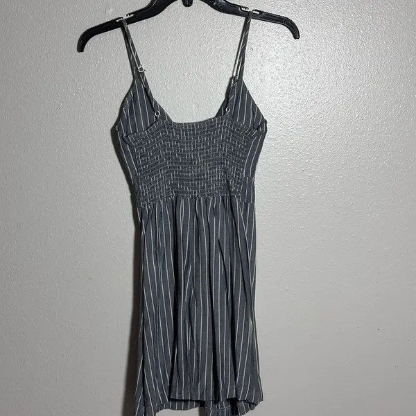 Purple Snow Women‎ Gray Striped Dress size Small - Image 6