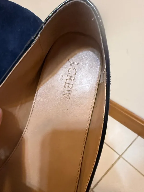 J. Crew Navy Suede Loafers - Image 4