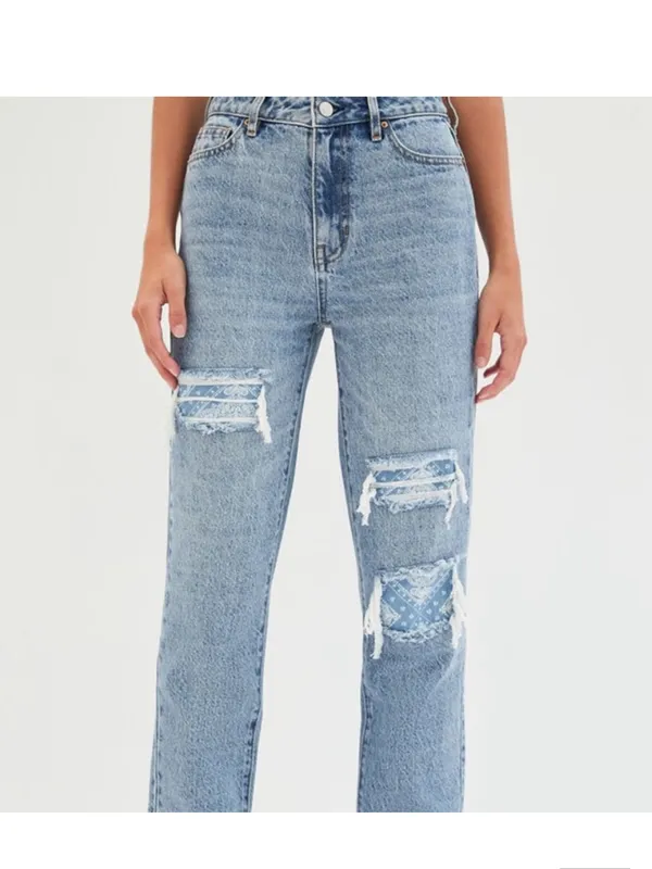 PacSun Paisley Mom Jeans - Image 4