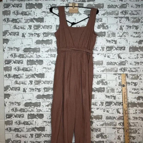 American Eagle | women pink corduroy overalls - Image 5