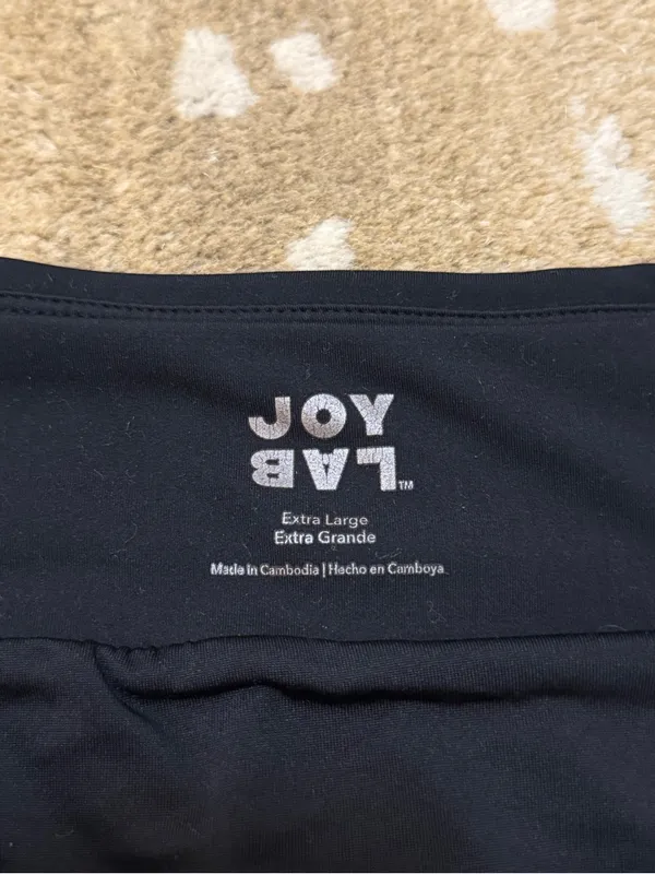 JoyLab Women’s XL Black High Rise Running Shorts Laser Cut Athletic Workout - Image 6