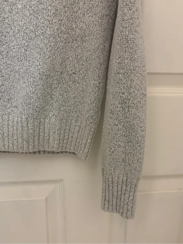 Old Navy Women’s Quarter Zip Sweater in Grey - Image 4