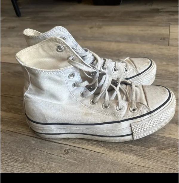 White Converse Platform High-Top - Image 2